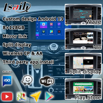 Android 13 Sistem Wireless Carplay Interface Untuk Nissan Quest RE52 Elgrand E52 2011-2020