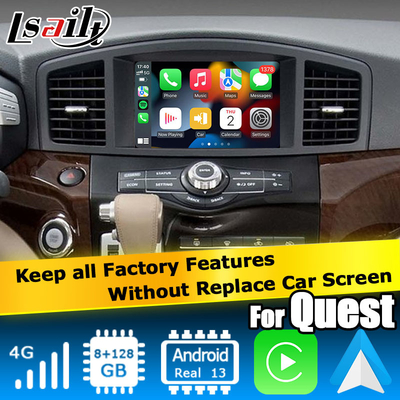 Android 13 Sistem Wireless Carplay Interface Untuk Nissan Quest RE52 Elgrand E52 2011-2020