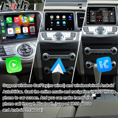 Lsailt 8G CarPlay/Android Multimedia Interface untuk Nissan Murano, Quest, Patrol Infiniti QX dengan NetFlix, Google Map