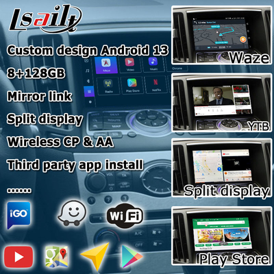 Infiniti G seri Skyline G37 G25 G35 Q40 V36 Android 13 antarmuka video dengan carplay android auto