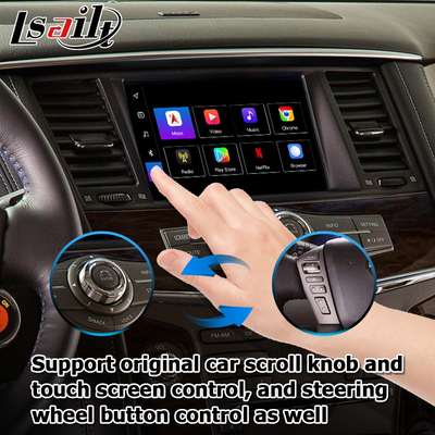 Nissan Patrol Armada Y62 Android 13 Qualcomm 8+128GB Carplay android kotak antarmuka video otomatis