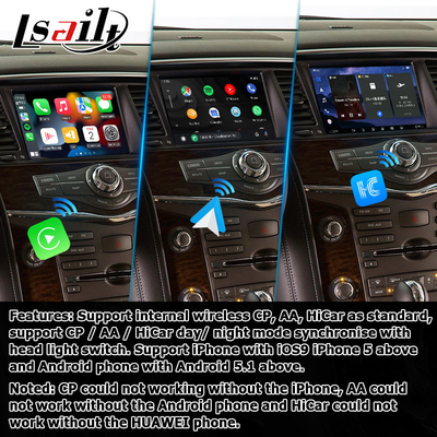 Nissan Patrol Armada Y62 Android 13 Qualcomm 8+128GB Carplay android kotak antarmuka video otomatis