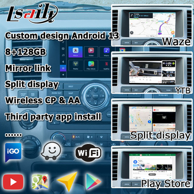 Nissan Armada TA60 gaya pabrik antarmuka video multimedia Android, mendukung nirkabel Carplay Android Auto