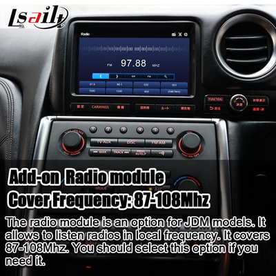 Wireless CarPlay Interface/Android Infotainment Module untuk GT-R GTR R35 2008-2010 JDM Model Termasuk NetFlix, YouTbe