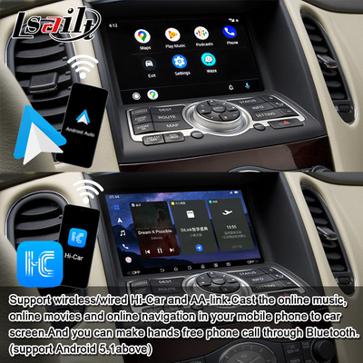 Lsailt 8G Android Infotainment Module untuk Infiniti EX QX50 2008-2017 Termasuk Wireless CarPlay, YouTube, NetFlix