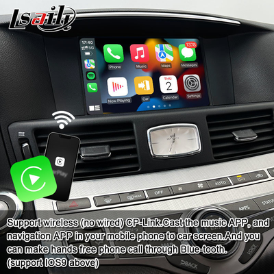 8G Qualcomm Android Multimedia Interface untuk Infiniti Q70 M45 M25 2010- Wireless CarPlay Box, Android Auto, NetFlix