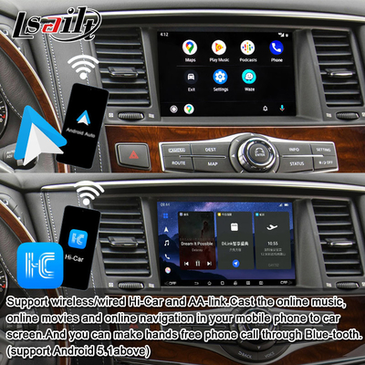 8G Android Infotainment Module untuk Infiniti QX80 QX56 Nissan Patrol 20100-2021 Wireless CarPlay Interface, YouTube