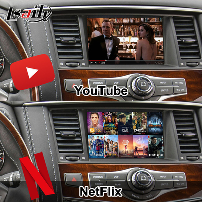 8G Android Infotainment Module untuk Infiniti QX80 QX56 Nissan Patrol 20100-2021 Wireless CarPlay Interface, YouTube