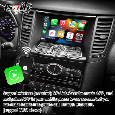 Lsailt 8G Android Multimedia Interface untuk Infiniti QX70 FX35 FX37 2008-2017 Terintegrasi Wireless CarPlay, Android Auto
