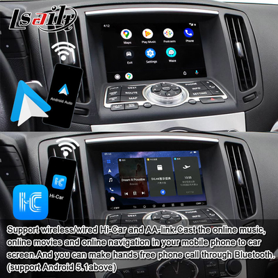 Lsailt 8G Android Multimedia Interface untuk Infiniti Q40 Q60 G37 G35 Modul Infotainment Terintegrasi Wireless CarPlay