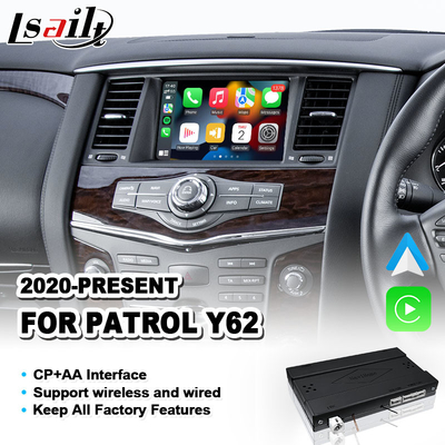 Carplay Android Auto Multimedia Interface untuk 2020-2023 Nissan Patrol Y62