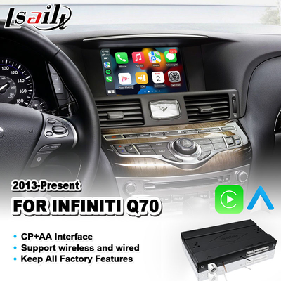 Lsailt Wireless Carplay Android Auto Interface Untuk Tahun 2013-2019 Infiniti Q70