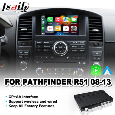 Wireless Android Auto Integration Carplay Interface untuk 2008-2013 Nissan Pathfinder R51 Navara D40