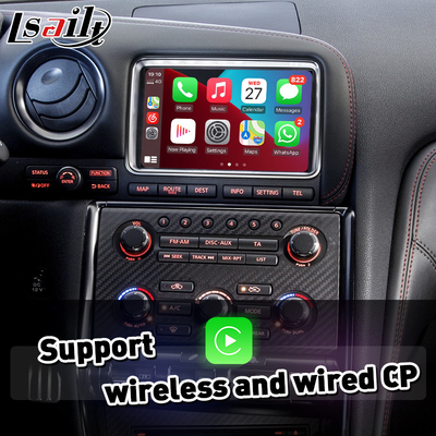 Lsailt Android Auto CP AA OEM Integrasi Video Interface Carplay untuk Nissan GTR GT-R R35 2011-2016