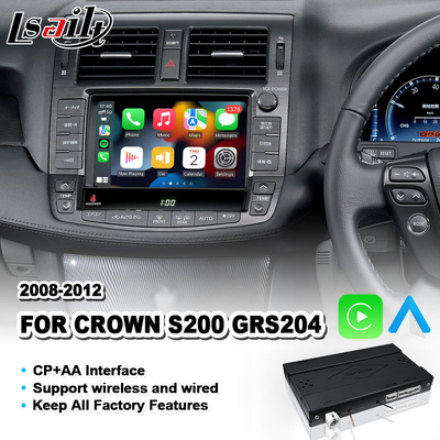 Lsailt Wireless Android Auto CP AA Video Carplay Interface untuk Toyota Crown S200 GWS204 2008-2012