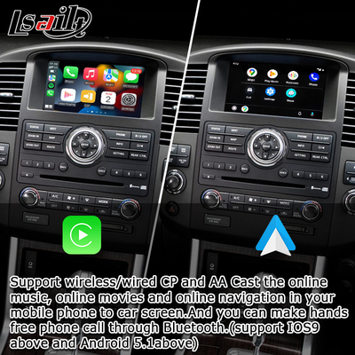 OEM Integrasi Wireless Apple CarPlay Antarmuka untuk Navara D40 Nissan Pathfinder R51 2010-2016 Android Auto,Plug and Play, Mirror Link