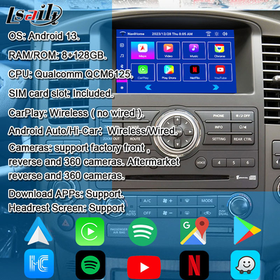 Lsailt OEM Integrasi Android Multimedia Video Interface untuk Pathfinder R51 Nissan Navara D40 CarPlay& Android Auto Retrofit