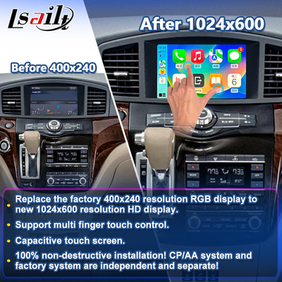 Lsailt 8 Inch Android Multimedia Carplay Interface Screen untuk 2011-2017 Nissan Quest E52