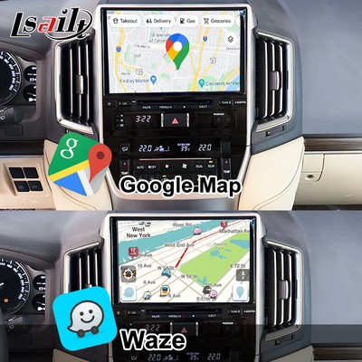Wireless CarPlay Interface untuk Toyota Land Cruiser 200 GX-R,VX-R 2018-2021 Fujitsu Head Unit Dengan Android Auto, Sistem Linux