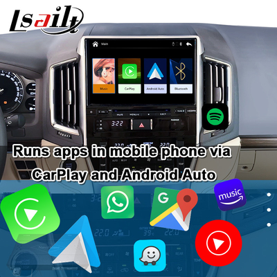 Wireless CarPlay Interface untuk Toyota Land Cruiser 200 GX-R,VX-R 2018-2021 Fujitsu Head Unit Dengan Android Auto, Sistem Linux
