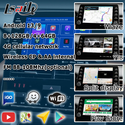Antarmuka video antarmuka video auto carplay Android 8 Inch untuk toyota avalon touch 3 2018-sekarang