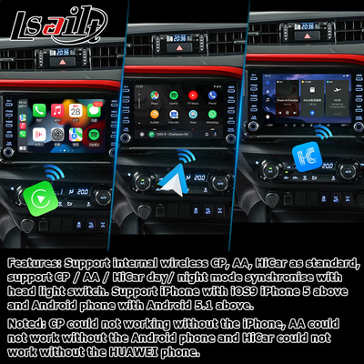 Toyota Hilux Android 13 antarmuka video multimedia nirkabel carplay android auto touch 3