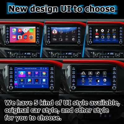 Toyota Hilux Android 13 antarmuka video multimedia nirkabel carplay android auto touch 3