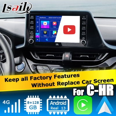 Toyota C-HR CHR Android 13 antarmuka multimedia dengan wireless android auto carplay