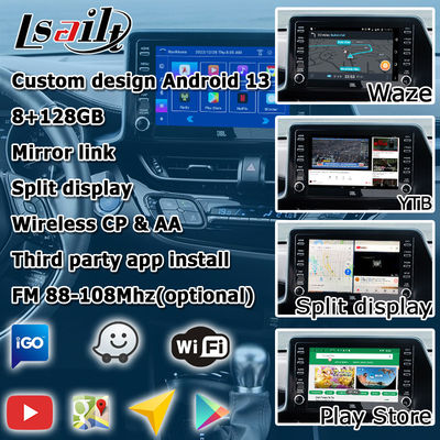 Toyota C-HR CHR Android 13 antarmuka multimedia dengan android auto carplay