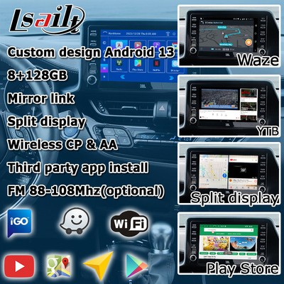 Toyota C-HR CHR Android 13 antarmuka multimedia dengan wireless android auto carplay
