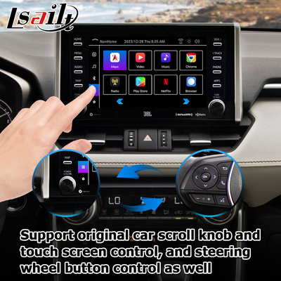 8+128GB Android 13 Carplay Android Interface Untuk Toyoat RAV4 2019 Untuk Hadirkan Touch N Go 3
