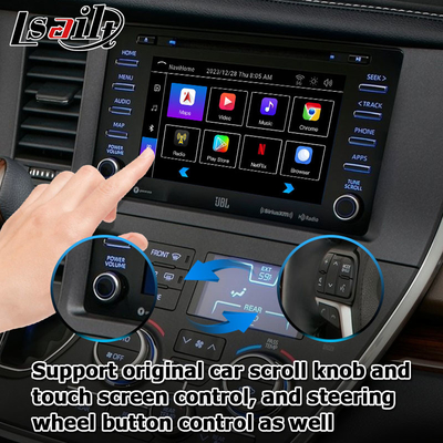 Android 13 Carplay antarmuka video android kotak otomatis Untuk Toyota Sienna