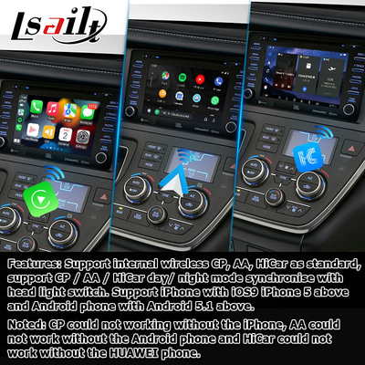 Android 13 Carplay antarmuka video android kotak otomatis Untuk Toyota Sienna