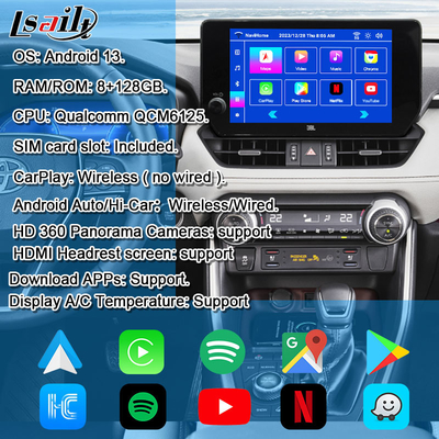 Android 13 Android Infotainment Interface untuk Toyota RAV-4 2023-Crown, Alphard, Harrier OEM Screen Upgrade dengan Sistem Multimedia Android, YouTube