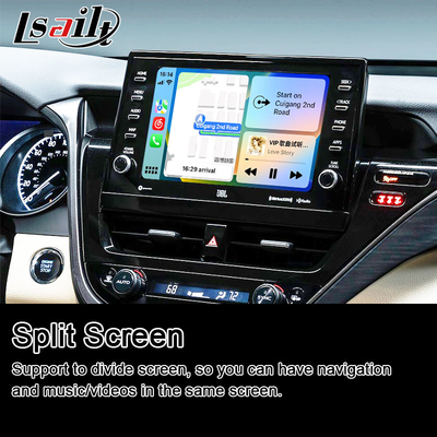 Lsailt Android 13 Video Interface untuk Toyota Camry 2018-2021 RAV-4, Sienna OEM Screen Upgrade dengan Android Multimedia System Termasuk YouTube, NetFlix