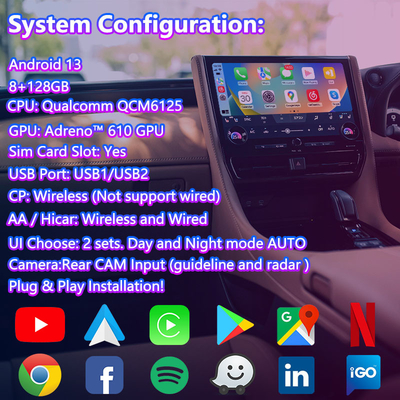 Lsailt Android Carplay Multimedia Video Interface untuk 2023-Present Toyota Alphard Vellfire 40 Series