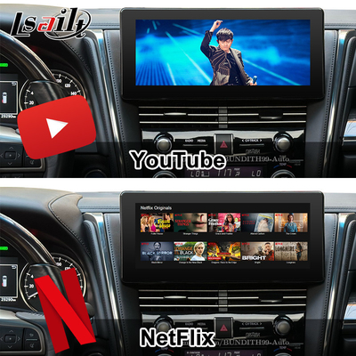 Android 13 Lexus Video Interface OEM Upgrade Screen untuk LM350 LM500H NX RX ES Retrofit Kits Termasuk YouTube, NetFlix,Wireless CarPlay