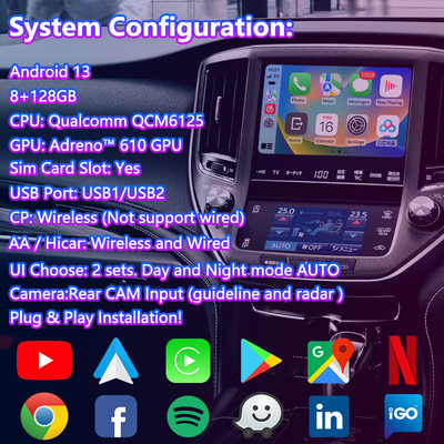 Lsailt Android Multimedia Video Interface untuk 2012-2018 Toyota Crown S210 AWS210 GRS210 GWS214 Majesta Athlete