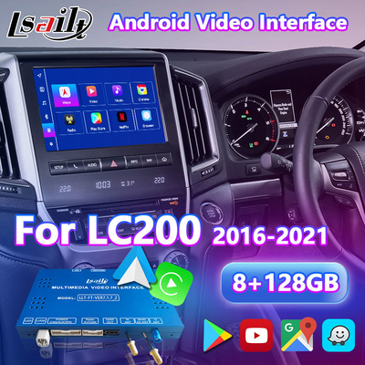 Lsailt Android Multimedia Video Interface untuk 2016-2021 Toyota Land Cruiser LC 200 GXL VX VXR VX-R Sahara LC200