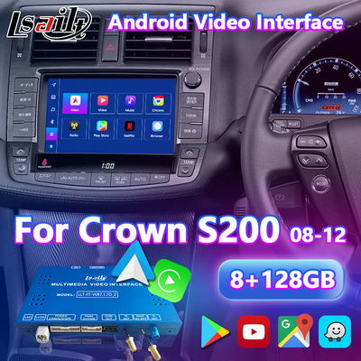 Lsailt Android Multimedia Video Interface untuk 2008-2012 Toyota Crown S200 GWS204 GRS204 URS204 UZS207 Atlet Majesta
