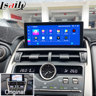 Lexus Android Screen untuk Lexus NX200T NX300H 2015-2017 10,25 Inch IPS HD Display Android 13 Wireless CarPlay, Android Auto