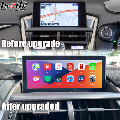 Lexus Android Screen untuk Lexus NX200T NX300H 2015-2017 10,25 Inch IPS HD Display Android 13 Wireless CarPlay, Android Auto