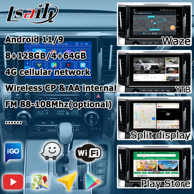 Toyota Alphard Vellfire AH40 antarmuka video carplay Android