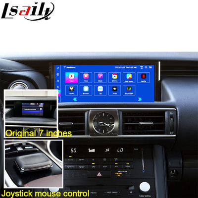 Layar Android Lexus Android 13 Multimedia Display 8 Core Qulcomm untuk LEXUS IS200T IS300H IS350 Mendukung Kontrol Joystick, YouTube, Google Play, CarPlay