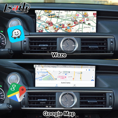 Layar Android Lexus Android 13 Multimedia Display 8 Core Qulcomm untuk LEXUS IS200T IS300H IS350 Mendukung Kontrol Joystick, YouTube, Google Play, CarPlay