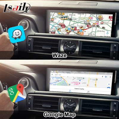 Layar Android Lexus Android 13 Multimedia Display 8 Core Qulcomm untuk LEXUS IS200T IS300H IS350 Mendukung Kontrol Joystick, YouTube, Google Play, CarPlay