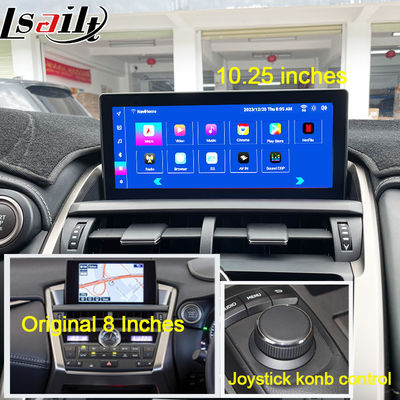 Lexus Android Screen 8 Core Qulcomm Multimedia Display untuk LEXUS NX200T NX300H 2014-2021 Dukungan Joystick Rotary Knot Control, YouTube, Google Play, CarPlay