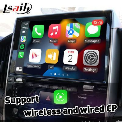 Kotak Navigasi GPS 4+64GB GXR, Antarmuka Carplay Android untuk Toyota Land Cruiser LC200 GX-R