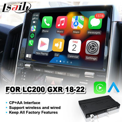 Kotak Navigasi GPS 4+64GB GXR, Antarmuka Carplay Android untuk Toyota Land Cruiser LC200 GX-R