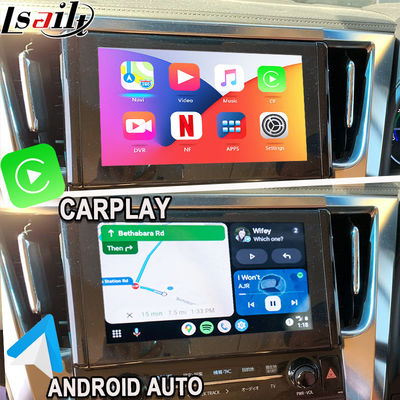 Wireless Apple CarPlay/Android Auto Upgrade Module untuk Alphard 30 Series Vellfire Toyota Dukungan Radio FM,A/C, Mirroring,Kamera